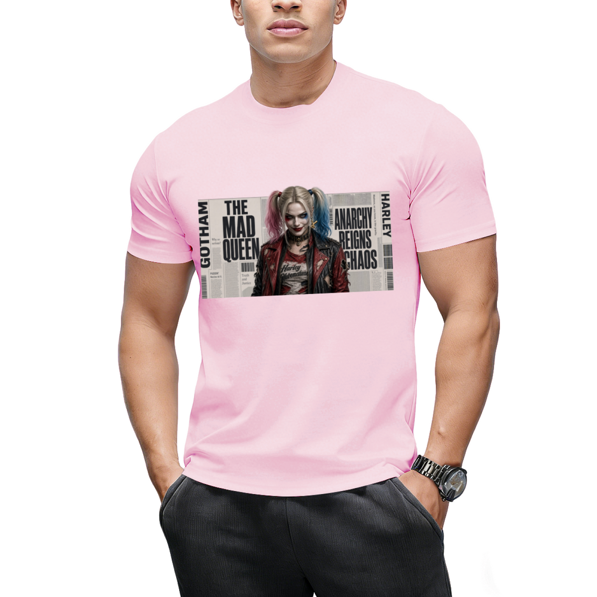 Rebel Pigtails Collage Men's T-Shirt for Costume Parties