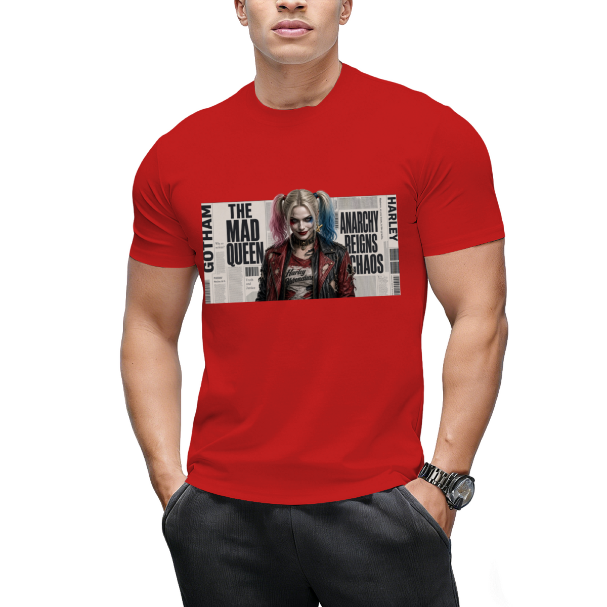 Rebel Pigtails Collage Men's T-Shirt for Costume Parties