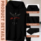 Nirvana In Utero Dark Angel Red Logo Hoodie, apparel product image