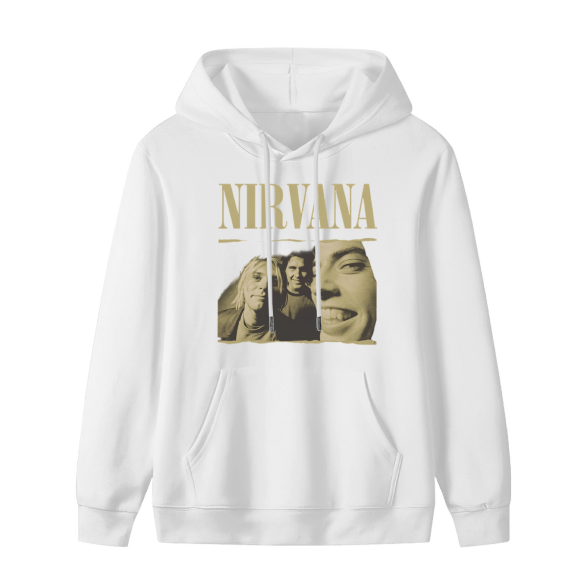 Nirvana Vintage Band Portrait Hoodie