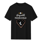 Stay Wild Moon Child Celestial Design Graphic T-Shirt