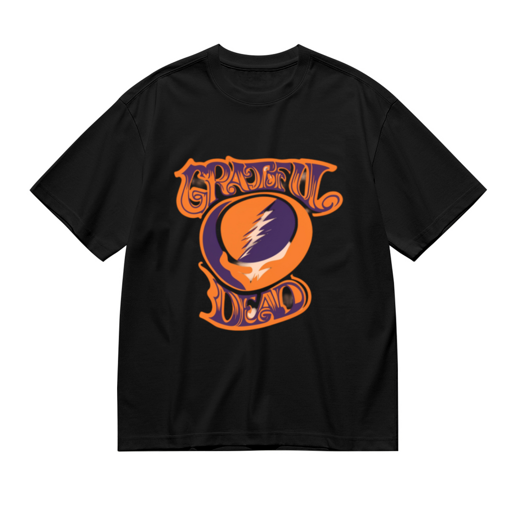 Grateful Dead Orange Purple Steal Your Face graphic T-shirt product image
