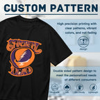 Grateful Dead Orange Purple Steal Your Face graphic T-shirt product image