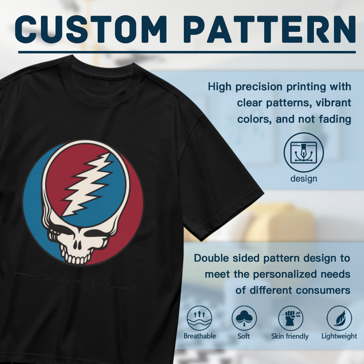 Grateful Dead Steal Your Face graphic T-shirt product image