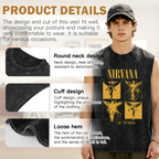 Nirvana In Utero Four Panel Angel Washed Tank Top — product image showing the an In Utero angel graphic arranged in four panels design