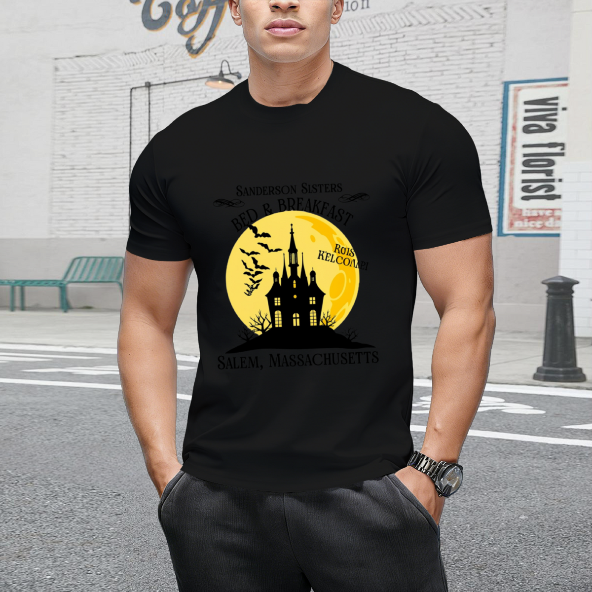 The Sanderson Sisters Bed and Breakfast Graphic T-Shirt
