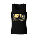 Nirvana Nevermind Blue Yellow Logo Graphic Tank Top product image featuring Nevermind blue and yellow lettering