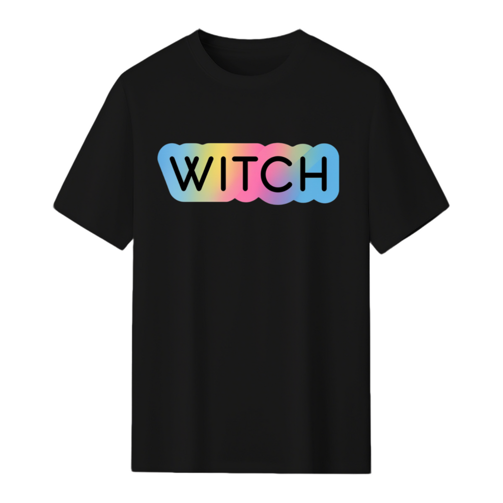 Rainbow Witch Lettering T-Shirt