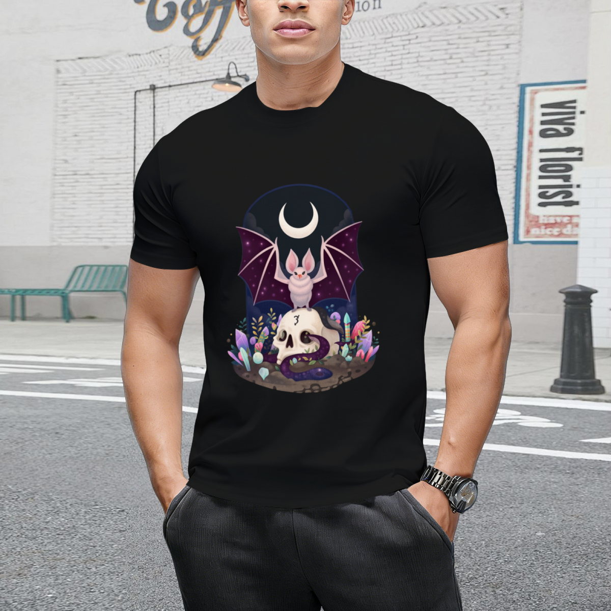Spooky Animals - Night Spirits Graphic T-Shirt