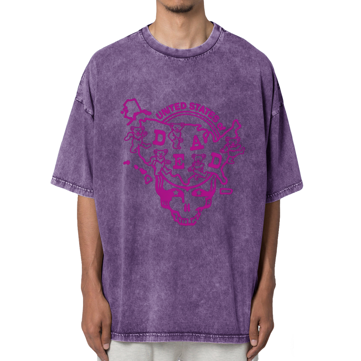 Grateful Dead Louisiana United States of Dead Washed Graphic T-Shirt