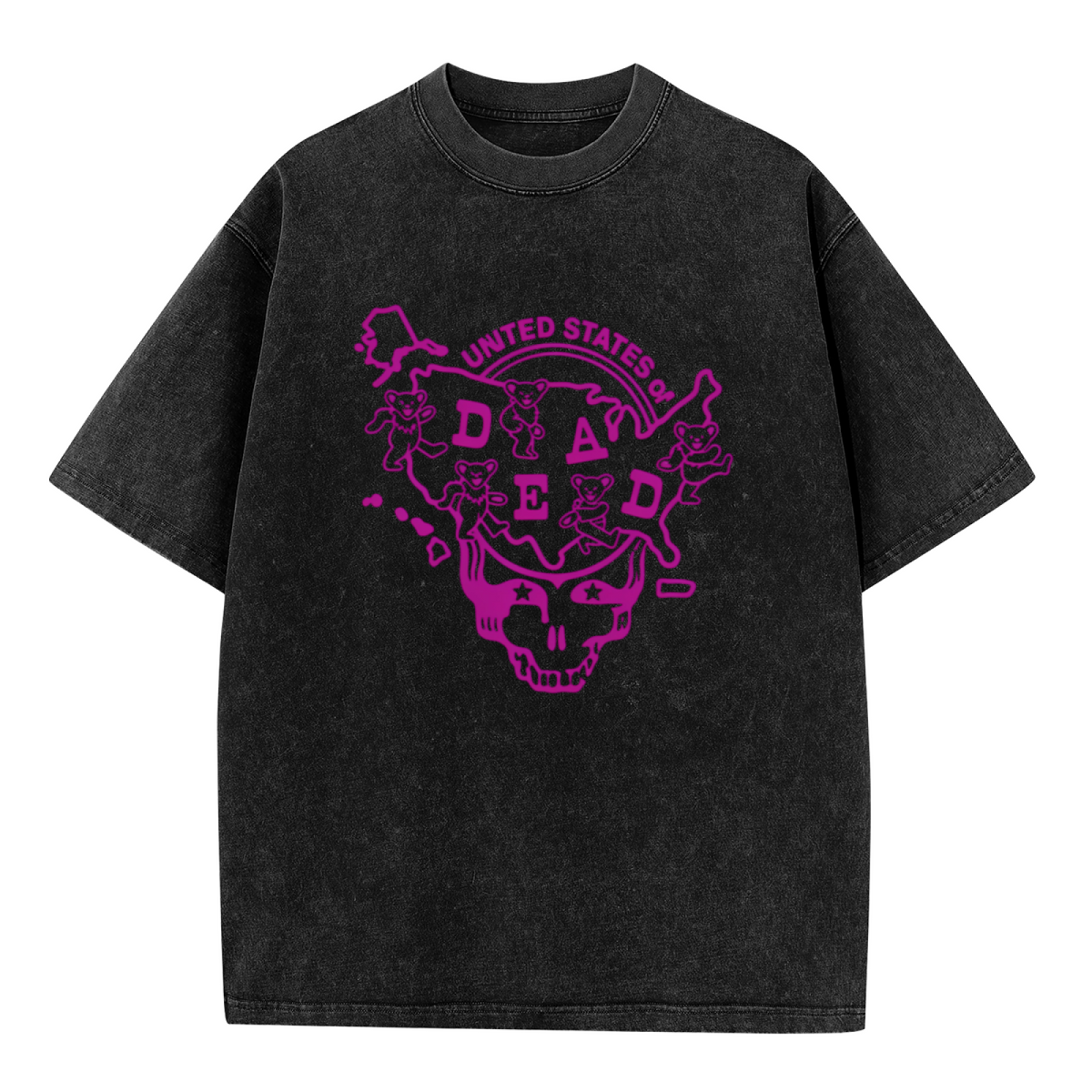 Grateful Dead Louisiana United States of Dead washed graphic T-shirt, product image