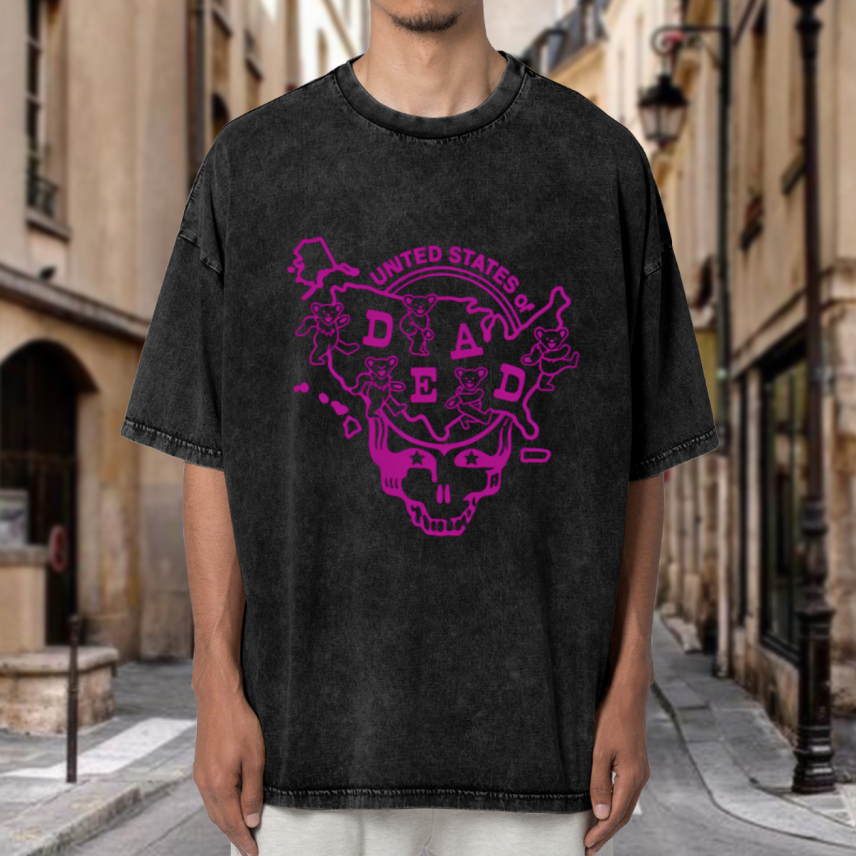 Grateful Dead Louisiana United States of Dead washed graphic T-shirt, product image