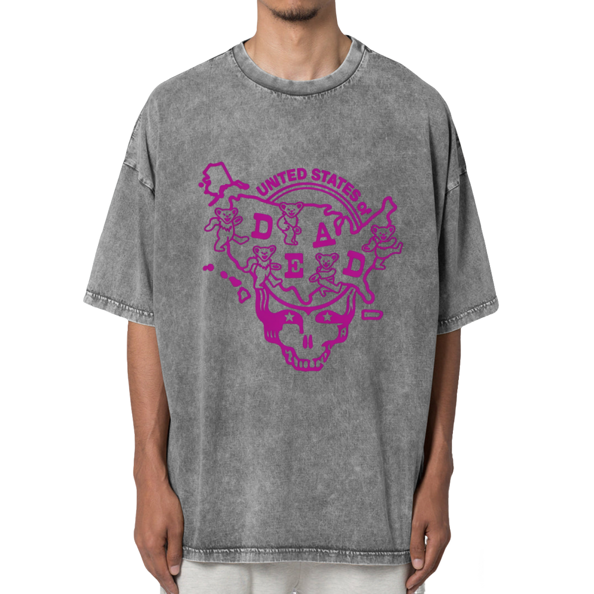 Grateful Dead Louisiana United States of Dead Washed Graphic T-Shirt