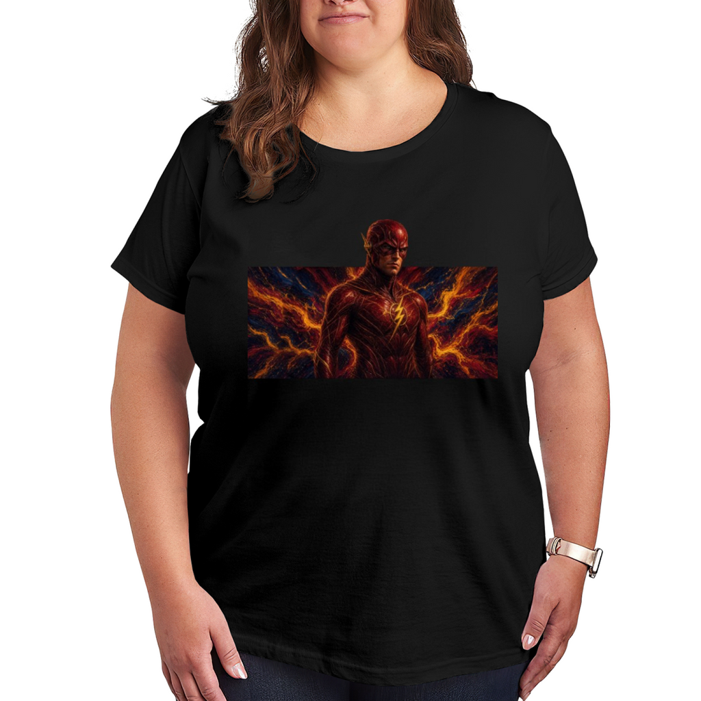 Orange Storm Portrait Women's T-Shirt for Evening Outfits
