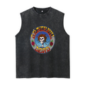 Grateful Dead washed graphic tank top with Skull Roses Bertha graphic
