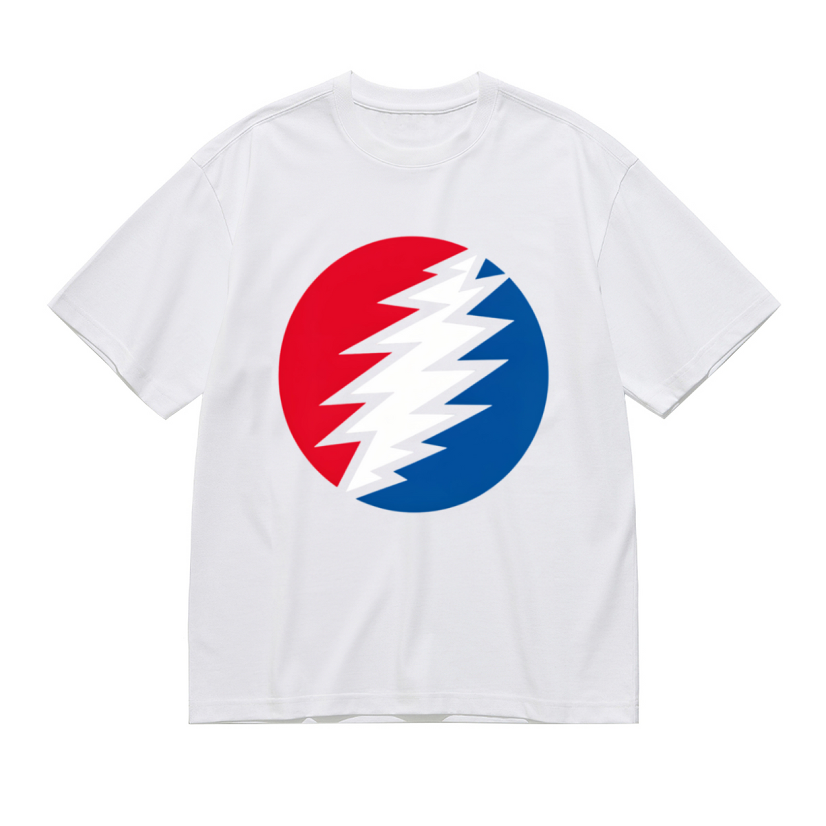 Grateful Dead Lightning Bolt Circle Graphic T-Shirt