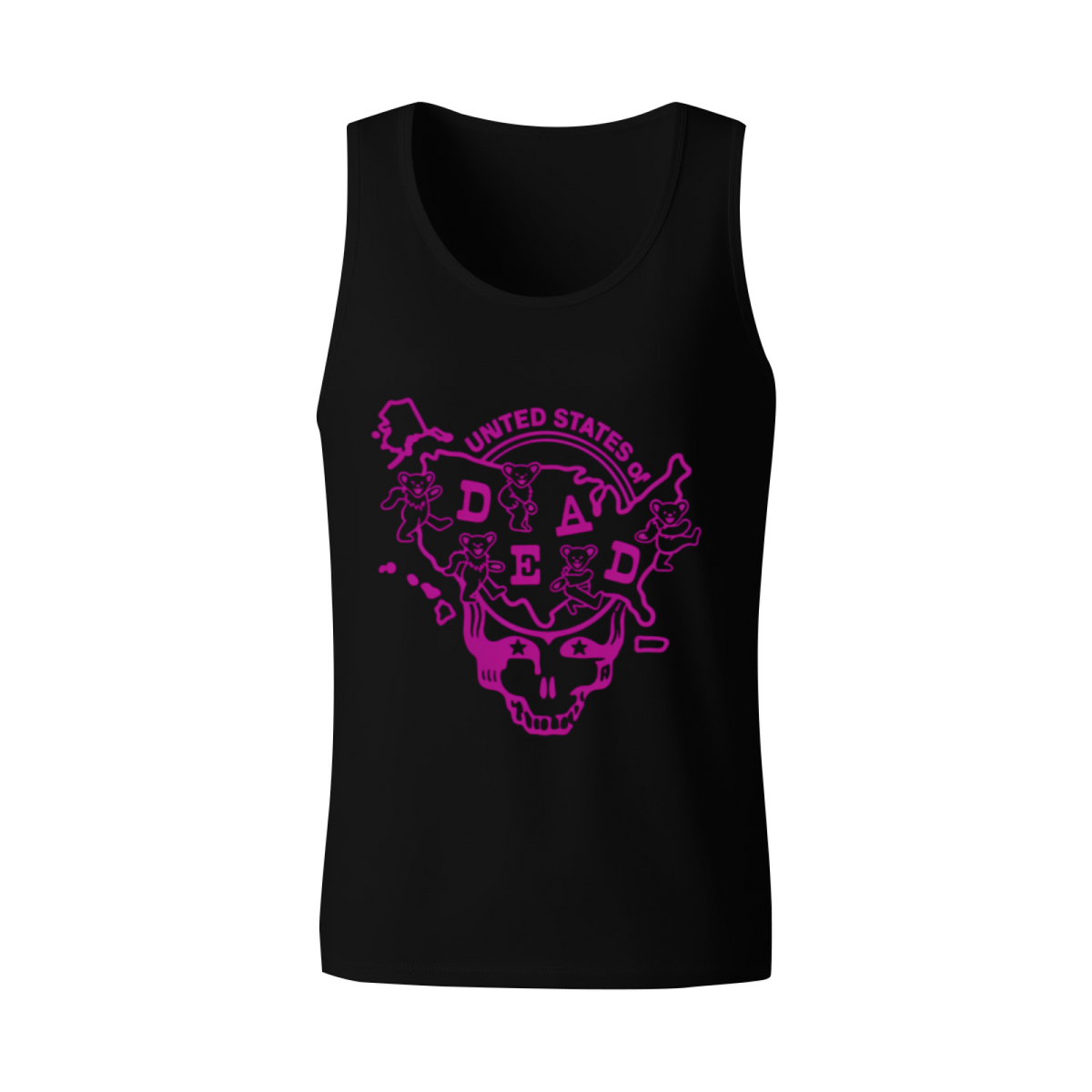 Grateful Dead Louisiana United States of Dead graphic tank top product image