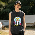 Grateful Dead washed graphic tank top with Terrapin Station graphic