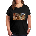 Shield and Moonlight Women's T-Shirt for Halloween Nights