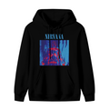 Nirvana Anatomical Figure Red Blue Hoodie, product image featuring the anatomical illustration design
