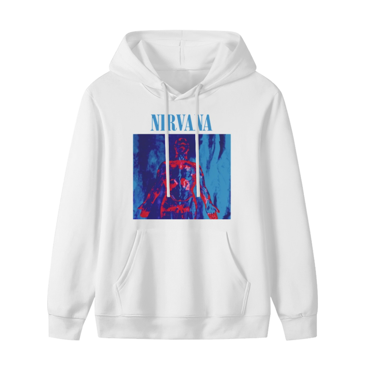 Nirvana Anatomical Figure Red Blue Hoodie