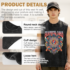 Grateful Dead washed graphic tank top with New Years graphic