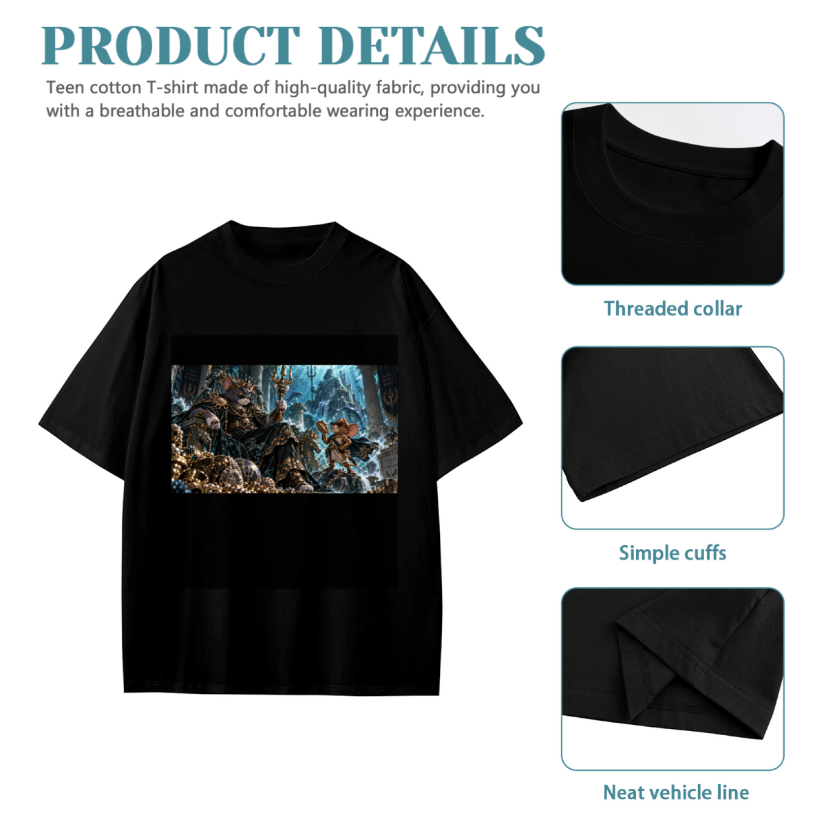 Frozen Throne Adventure Kid's T-Shirt for Winter Layering