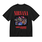 Graphic T-shirt product image with mtv unplugged in new york artwork