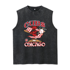 Grateful Dead washed graphic tank top with Homage Cubs graphic