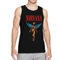Nirvana In Utero Red Logo Blue Wings Angel Tank Top product image featuring In Utero red logo and blue-winged angel
