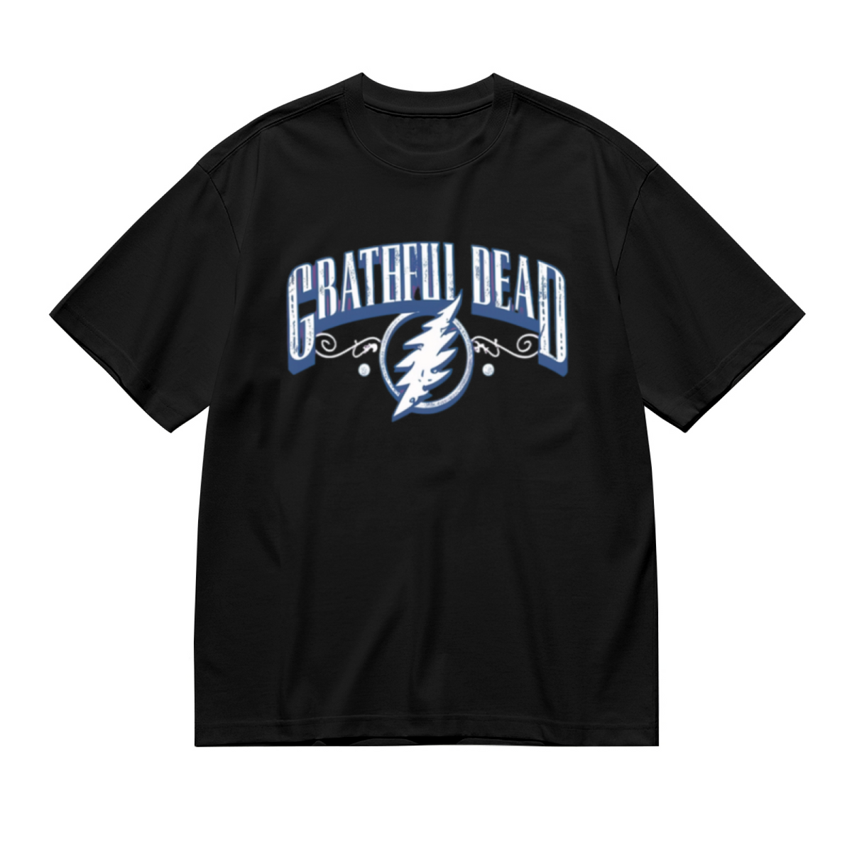 Grateful Dead Burgundy Lightning Bolt graphic T-shirt product image