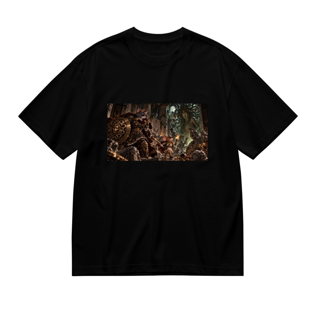 Shield Cat vs Monster Women's T-Shirt for Halloween Parties