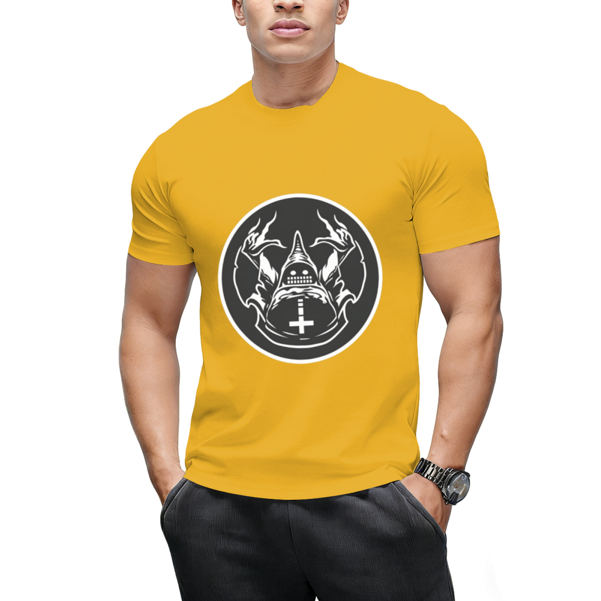 Ungodly Warlock Comix Logo Graphic T-Shirt