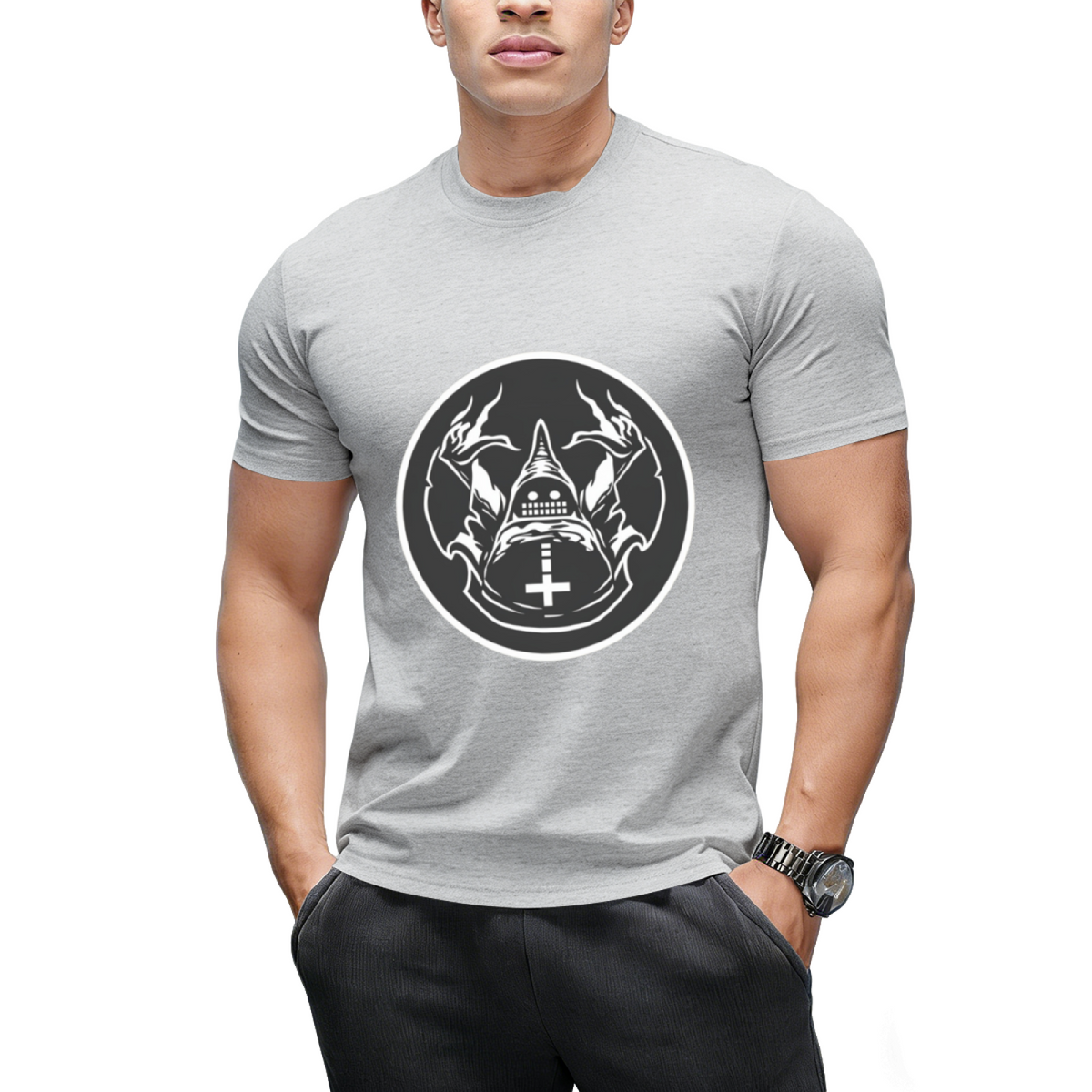 Ungodly Warlock Comix Logo Graphic T-Shirt