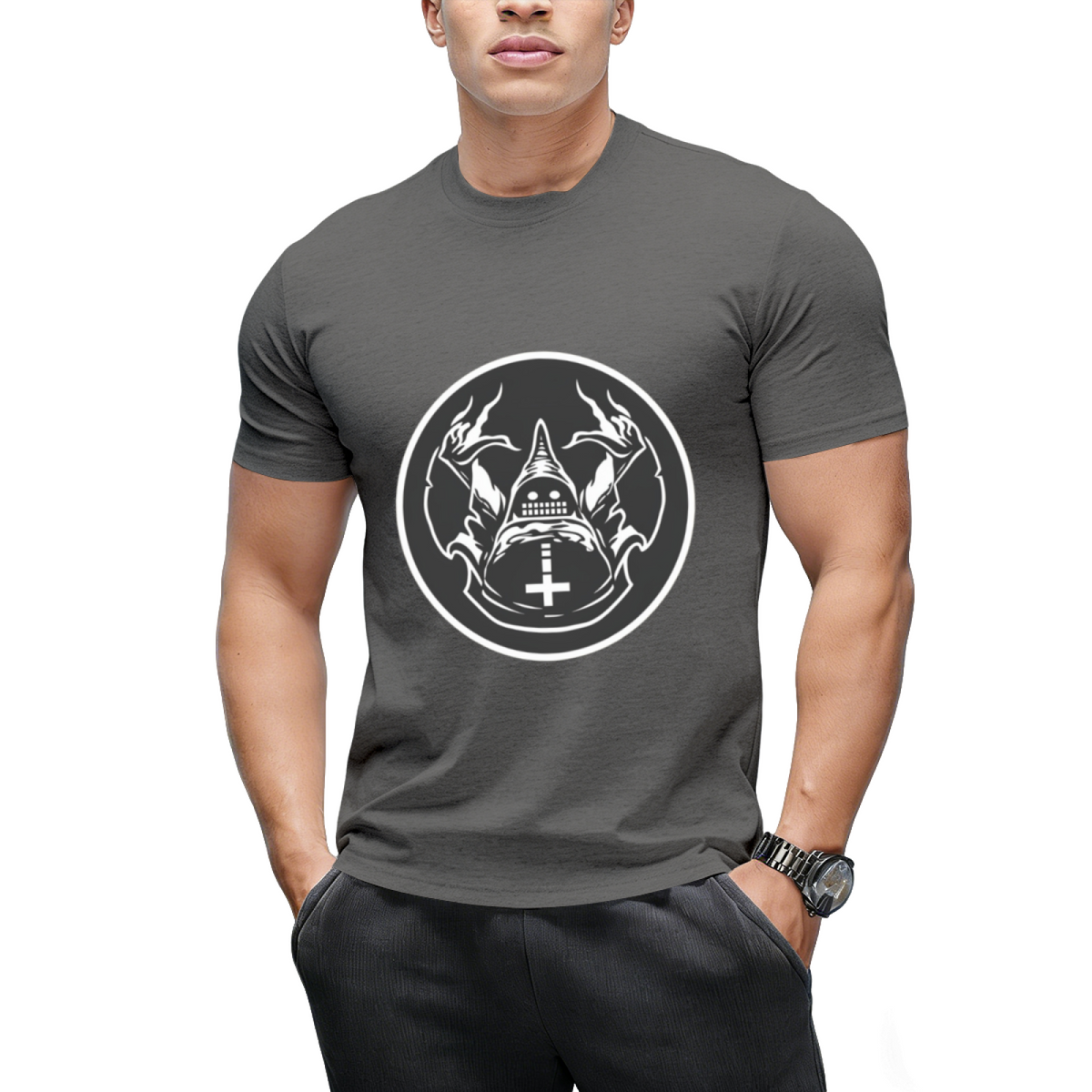 Ungodly Warlock Comix Logo Graphic T-Shirt