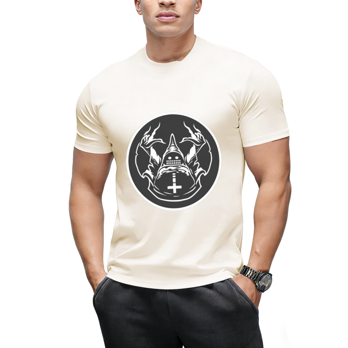 Ungodly Warlock Comix Logo Graphic T-Shirt
