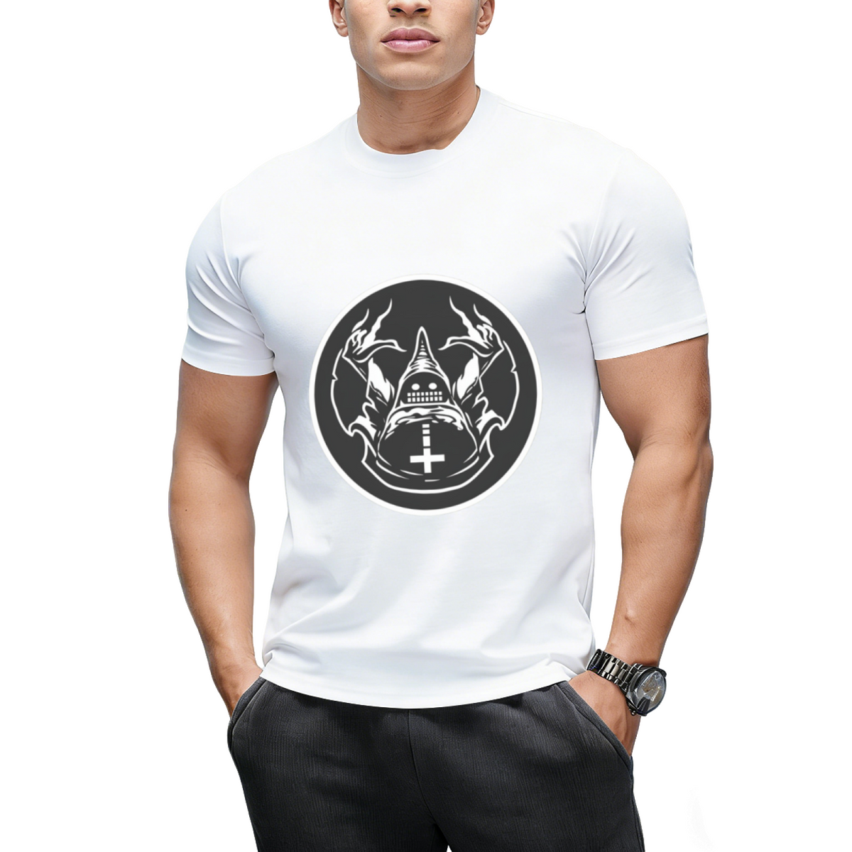 Ungodly Warlock Comix Logo Graphic T-Shirt