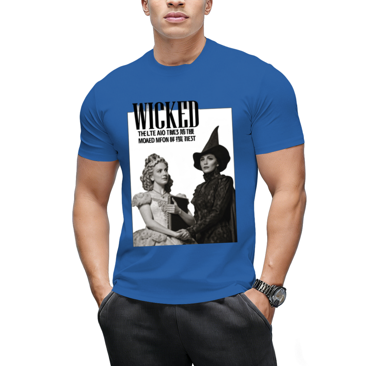 Wicked Monochrome Witch Duo Graphic T-Shirt