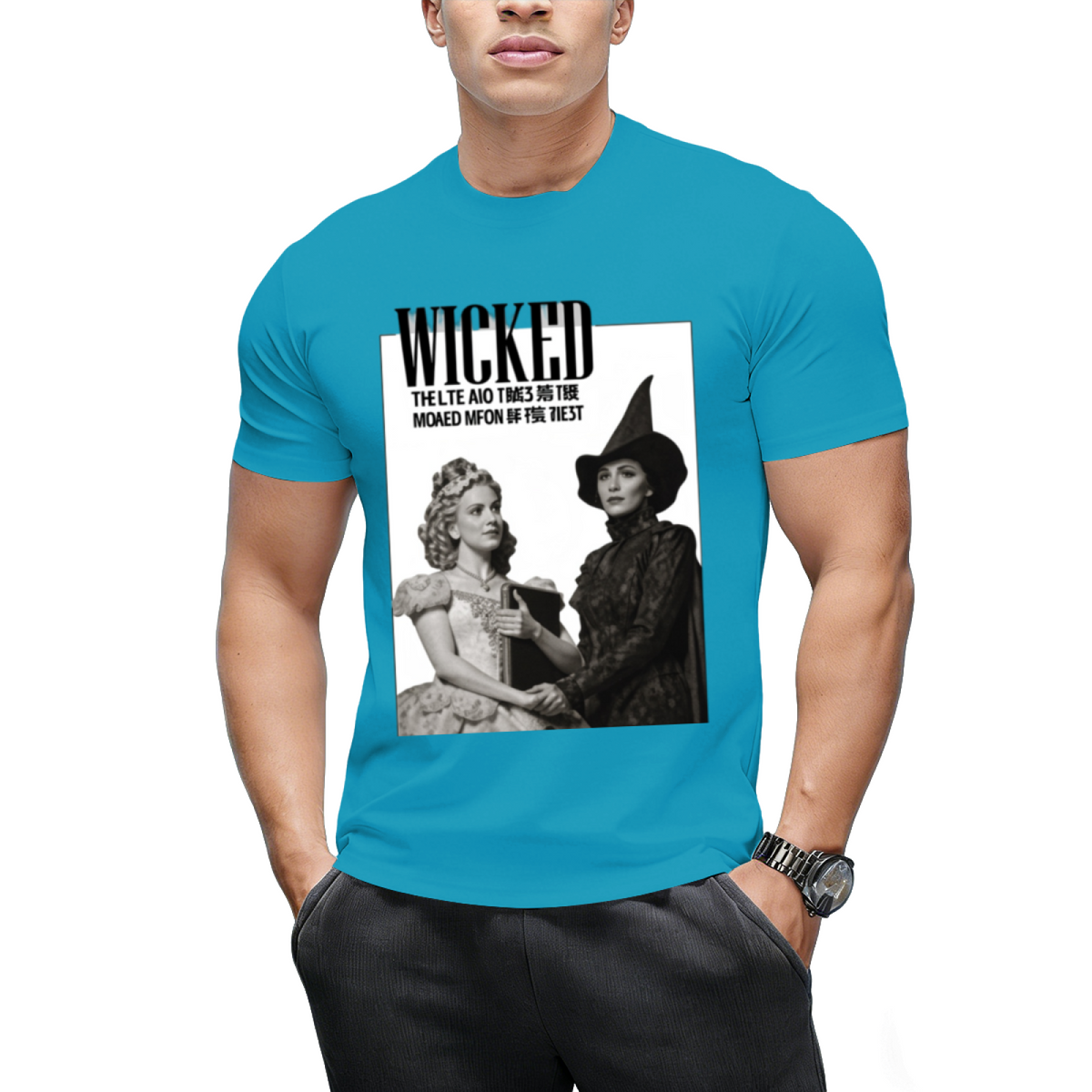 Wicked Monochrome Witch Duo Graphic T-Shirt