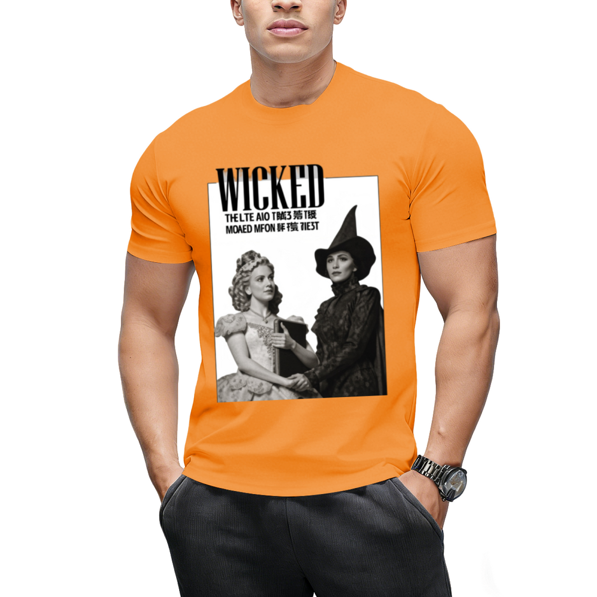 Wicked Monochrome Witch Duo Graphic T-Shirt