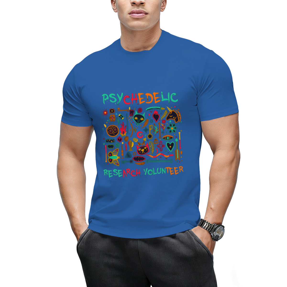 Psychedelic Research Volunteer Halloween Graphic T-Shirt