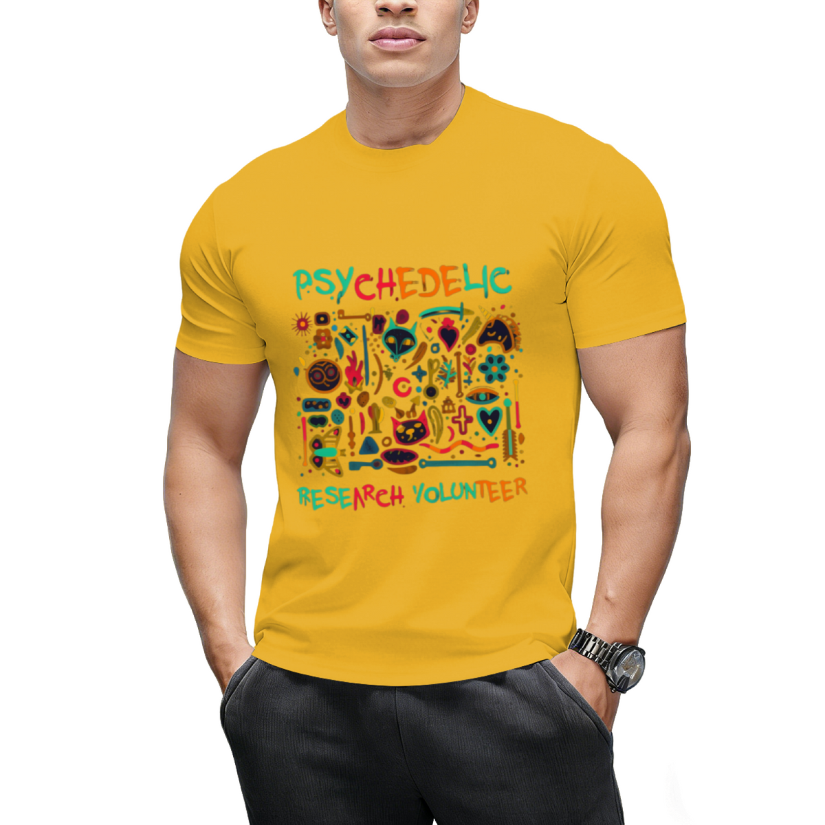 Psychedelic Research Volunteer Halloween Graphic T-Shirt