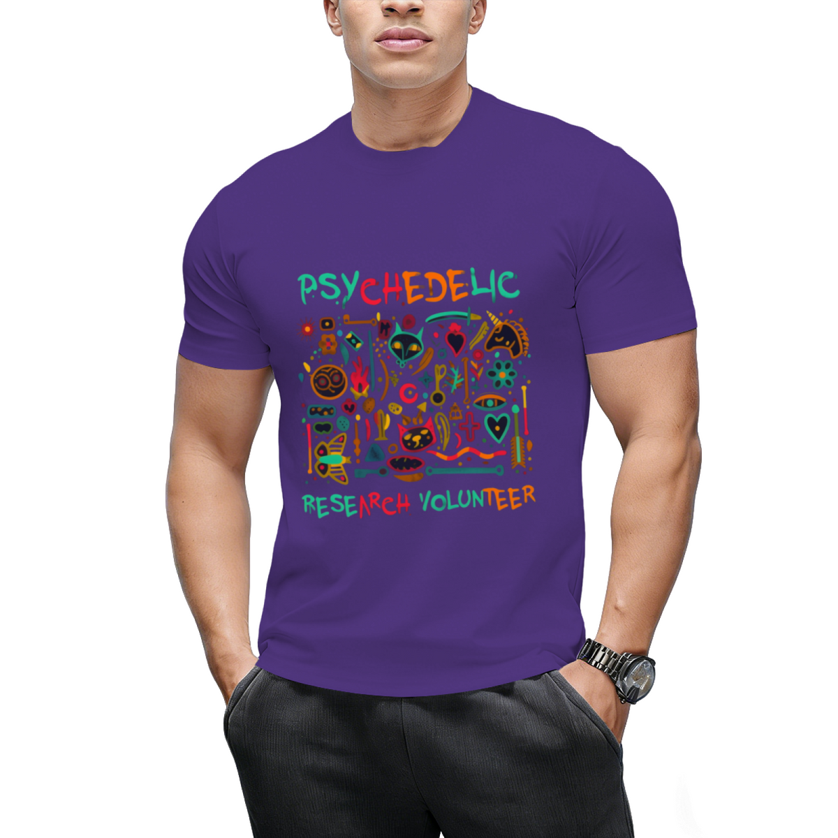 Psychedelic Research Volunteer Halloween Graphic T-Shirt