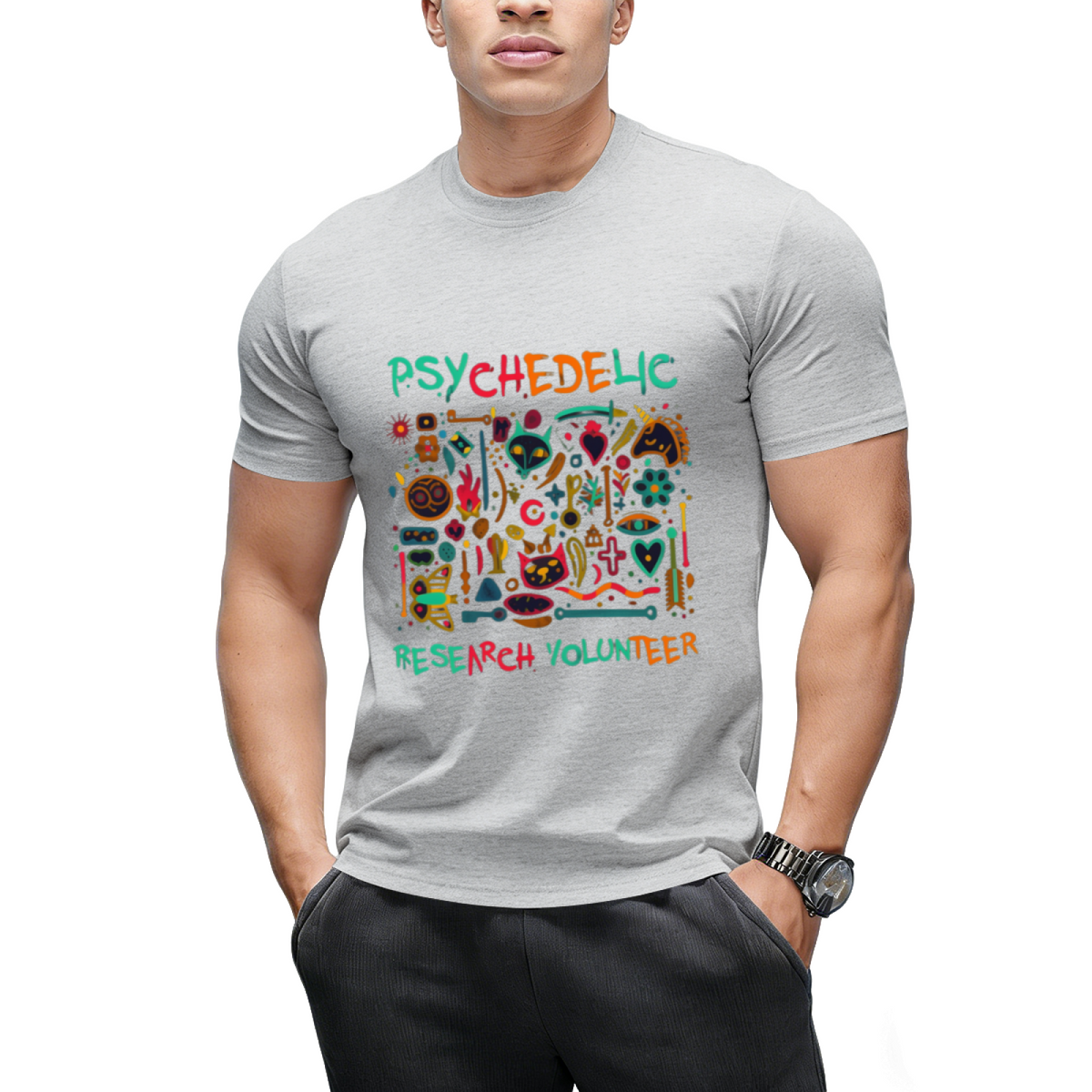 Psychedelic Research Volunteer Halloween Graphic T-Shirt