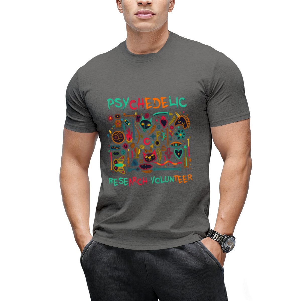 Psychedelic Research Volunteer Halloween Graphic T-Shirt