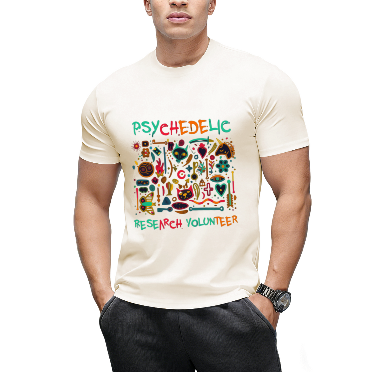 Psychedelic Research Volunteer Halloween Graphic T-Shirt
