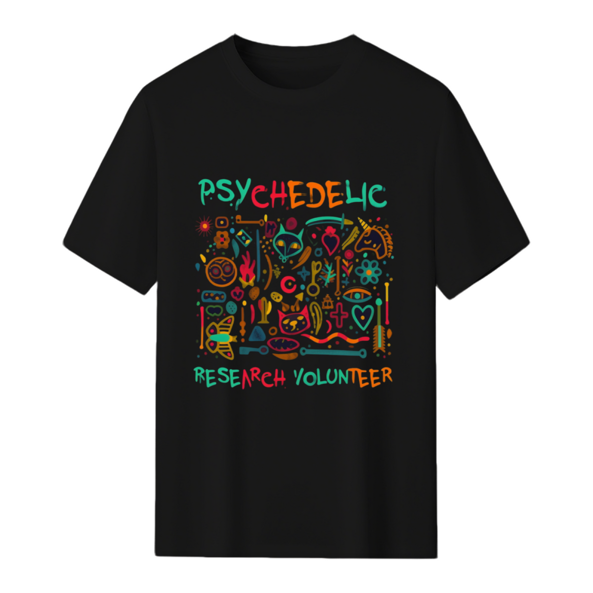 Psychedelic Research Volunteer Halloween Graphic T-Shirt
