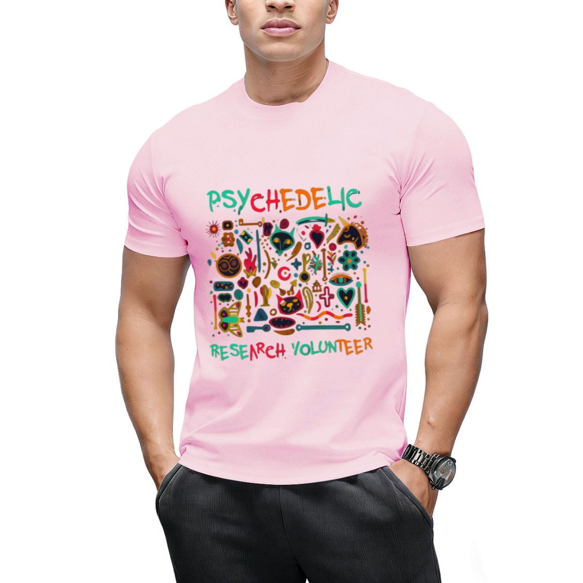 Psychedelic Research Volunteer Halloween Graphic T-Shirt
