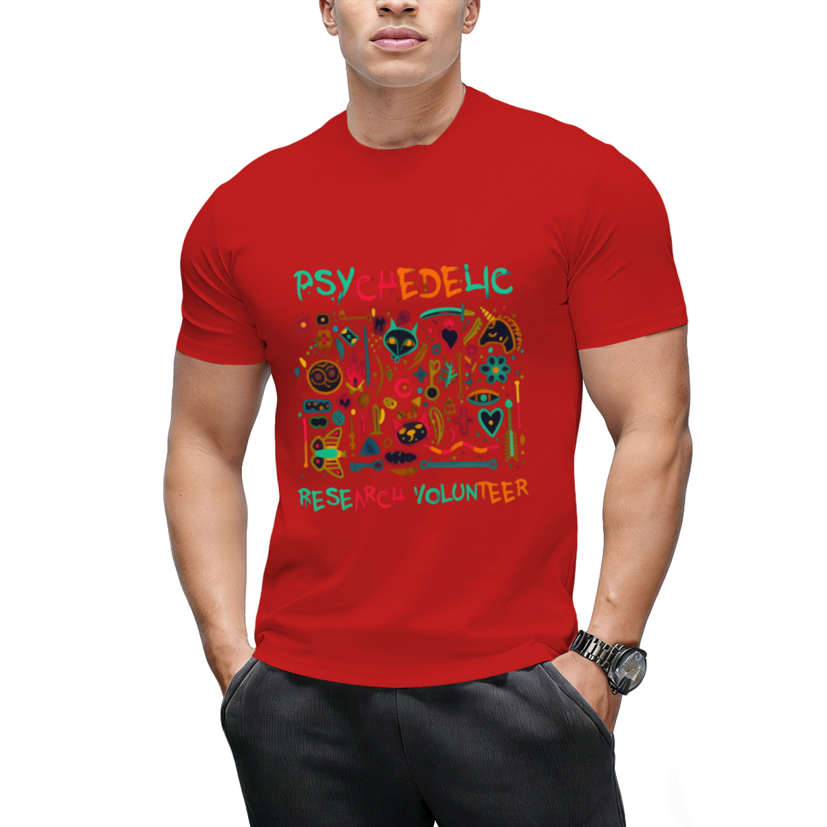 Psychedelic Research Volunteer Halloween Graphic T-Shirt