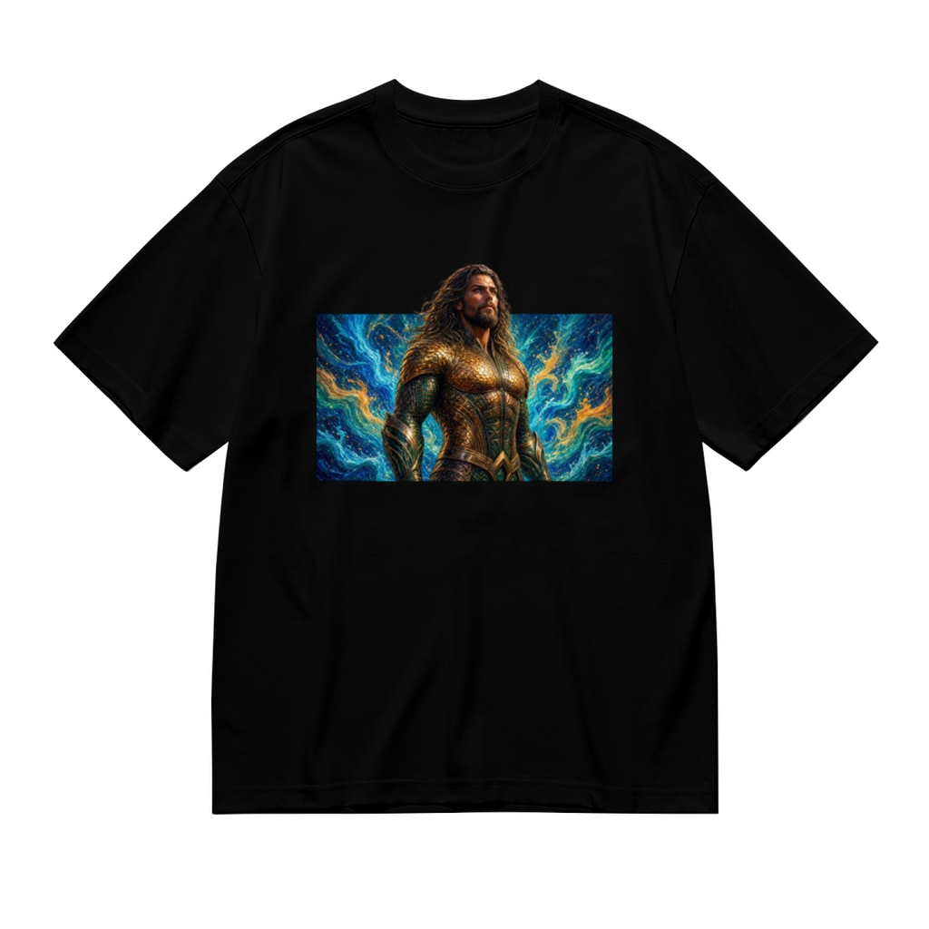 Golden Armor Ocean Swirl Women's T-Shirt for Summer Travel